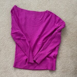 Express Fuchsia Knit Top